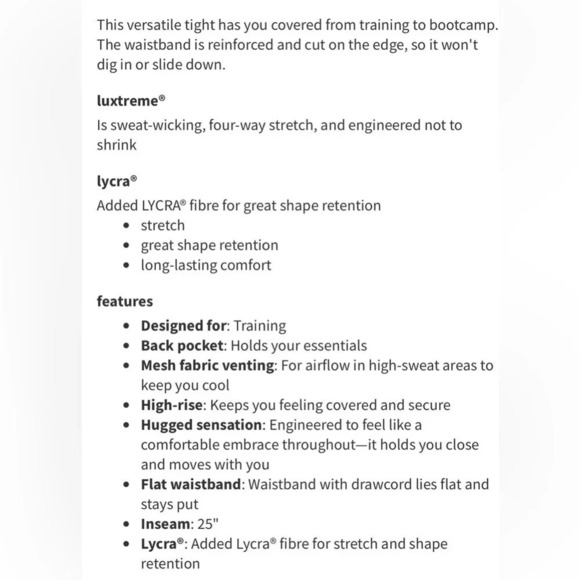 Lululemon sz 6 Train Times 7/8 Pant *25" We Are From Space Ice Grey Alpine White - Picture 13 of 13